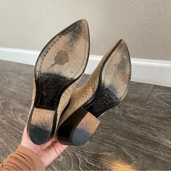 Gianni Barbato Beige Leather Braided Western Boots - Picture 9 of 12